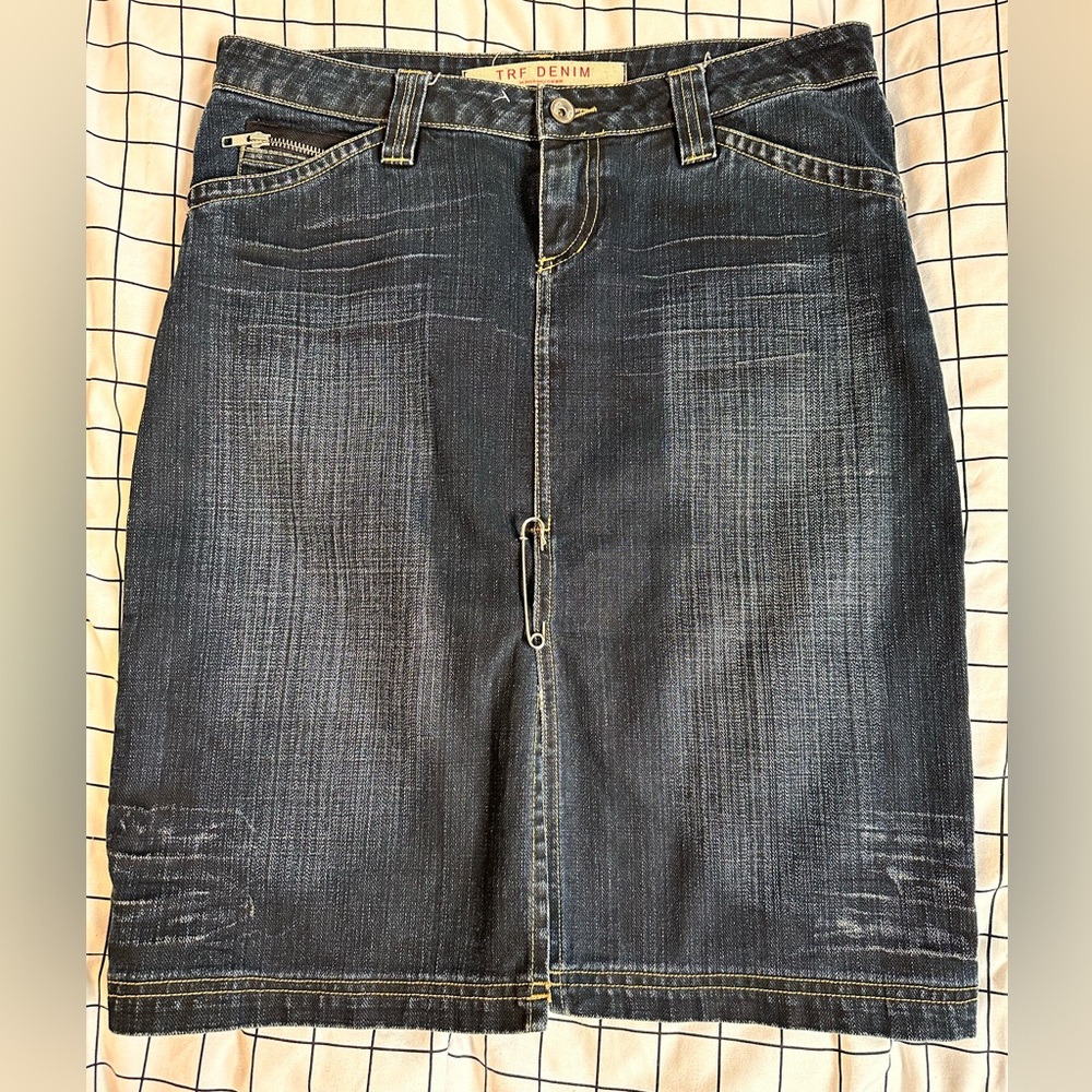 TRF denim skirt